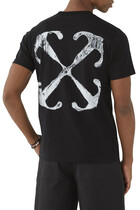 Scratch Arrow Print T-shirt